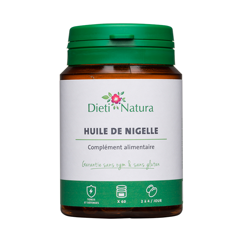 Huile de Nigelle 60 et 200 Capsules - Tonus Dieti Natura