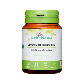 Levure de Bière Bio 60 et 200 Comprimés  Cheveux  DietiNatura