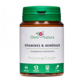 Vitamines Et Mineraux 60 Et 200 Gelules Tonus Dieti Natura