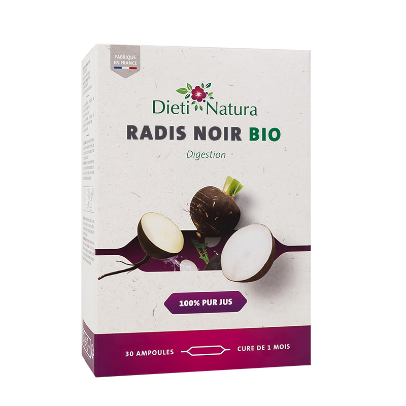Ampoules Radis Noir Bio 30x10ml Foie Dieti Natura