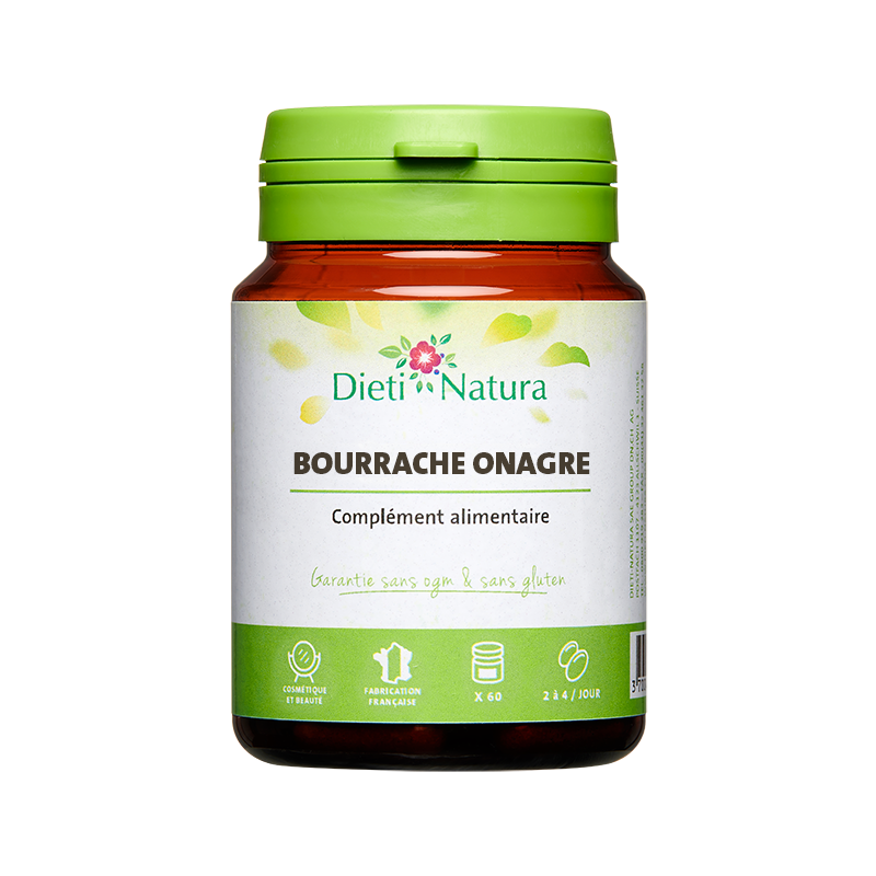 Bourrache-Onagre - Complément Alimentaire 200 Capsules De 500mg - Neuf