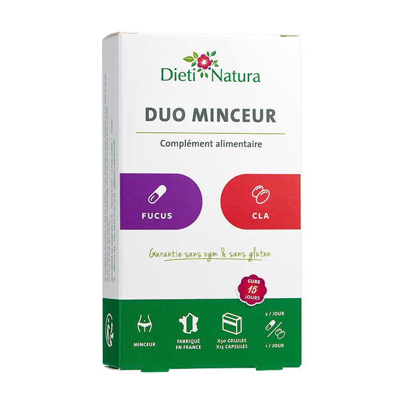 Duo Minceur : Fucus & CLA | Dieti Natura Duo Minceur : Fucus & CLA | Dieti Natura