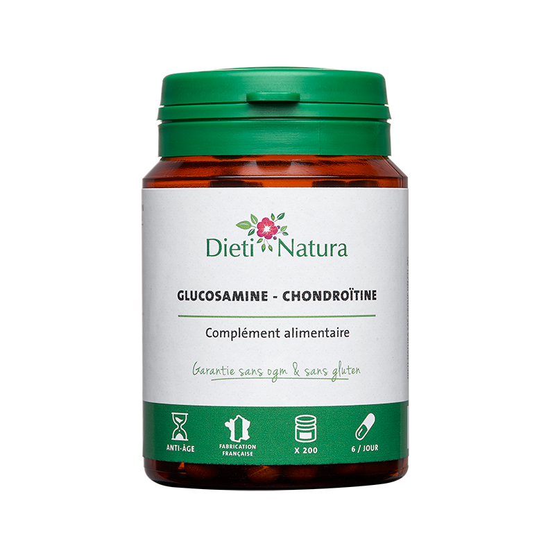 Glucosamine Chondroïtine 60 et 200 Gélules Dieti Natura