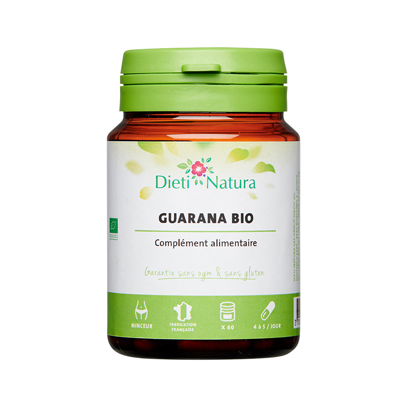Guarana Bio 60 et 200 Gélules - Brûle graisse | Dieti Natura