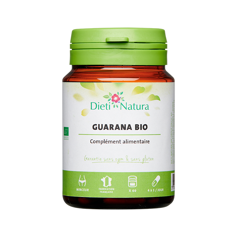 Guarana Bio 60 et 200 Gélules - Brûle graisse | Dieti Natura Guarana Bio 60 et 200 Gélules - Brûle graisse | Dieti Natura