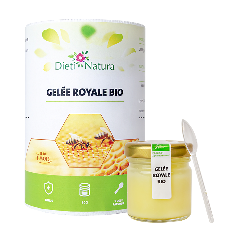 Gelée Royale Bio en Pot de 30g Tonus DietiNatura