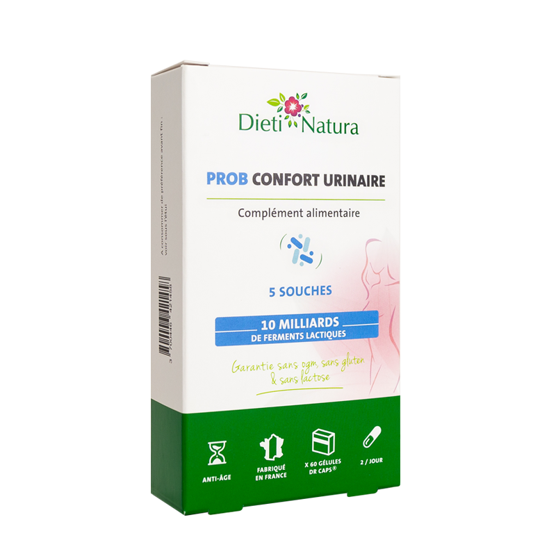 Prob Confort urinaire 60 Gélules Probiotiques Dieti Natura