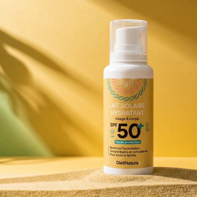 Lait solaire hydratant visage & corps SPF50+