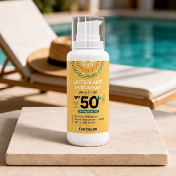 Lait solaire hydratant visage & corps SPF50+