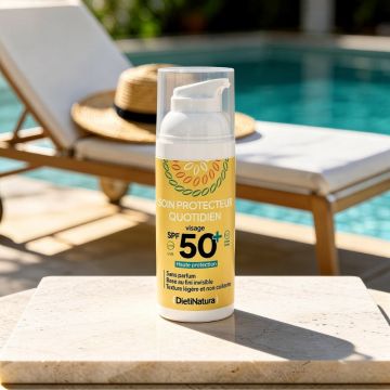 Soin protecteur quotidien visage SPF50+