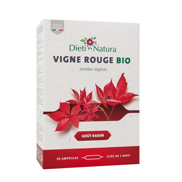 Ampoules vigne rouge Bio