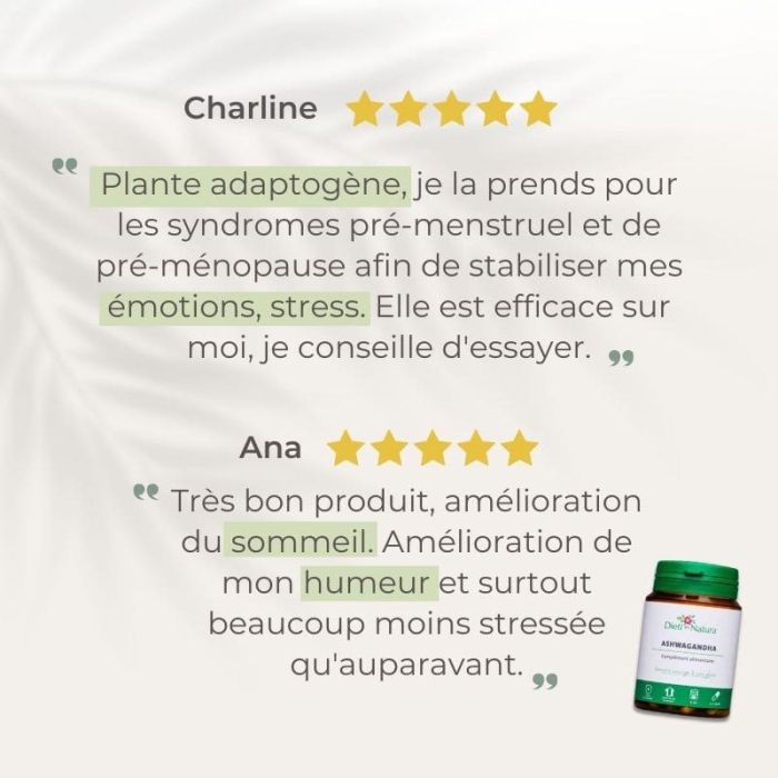 Avis clients et retours d'expérience sur l'utilisation de l'ashwagandha