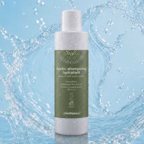 Après-shampooing hydratant certifié Bio