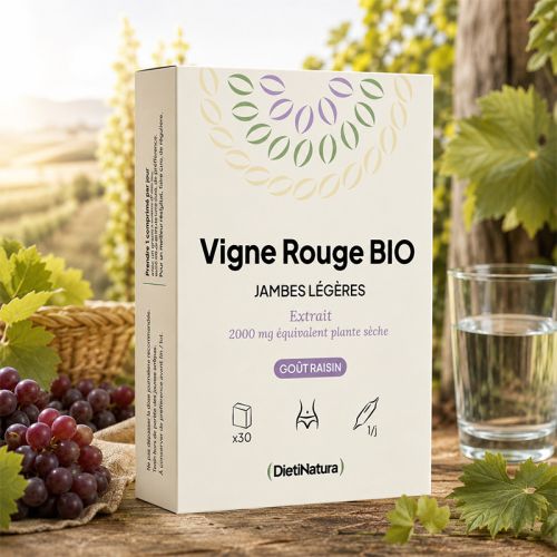 Ampoules vigne rouge Bio