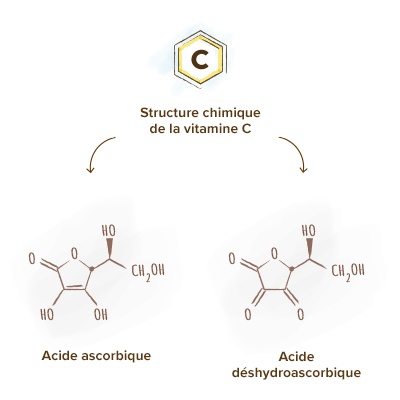 apparence-structure-chimique-vitamine-c