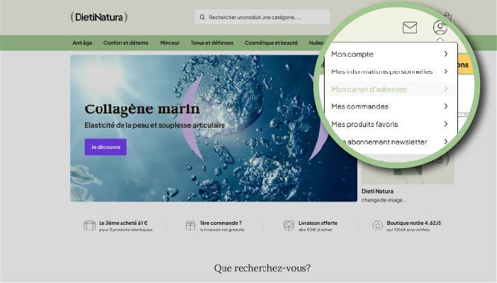 Accéder à votre carnet d'adresses